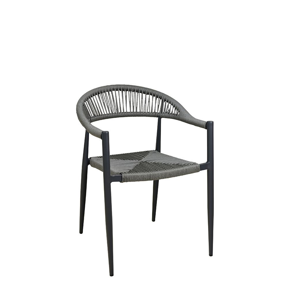 Spidana-X-grey_vorne_2_1000px Terrassenstuhl Gastronomie Spidano-X grey_Frontalansicht