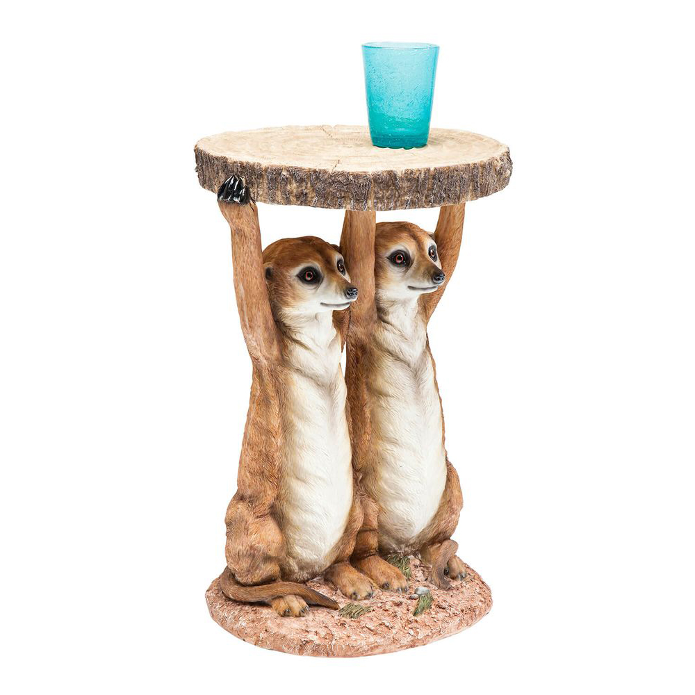 Beistelltisch Animal Meerkat Sisters Ø33cm