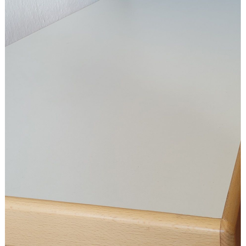 Melaminharz-Tischplatte 65 mm Weiß/Buche 120x80 - Sonderposten