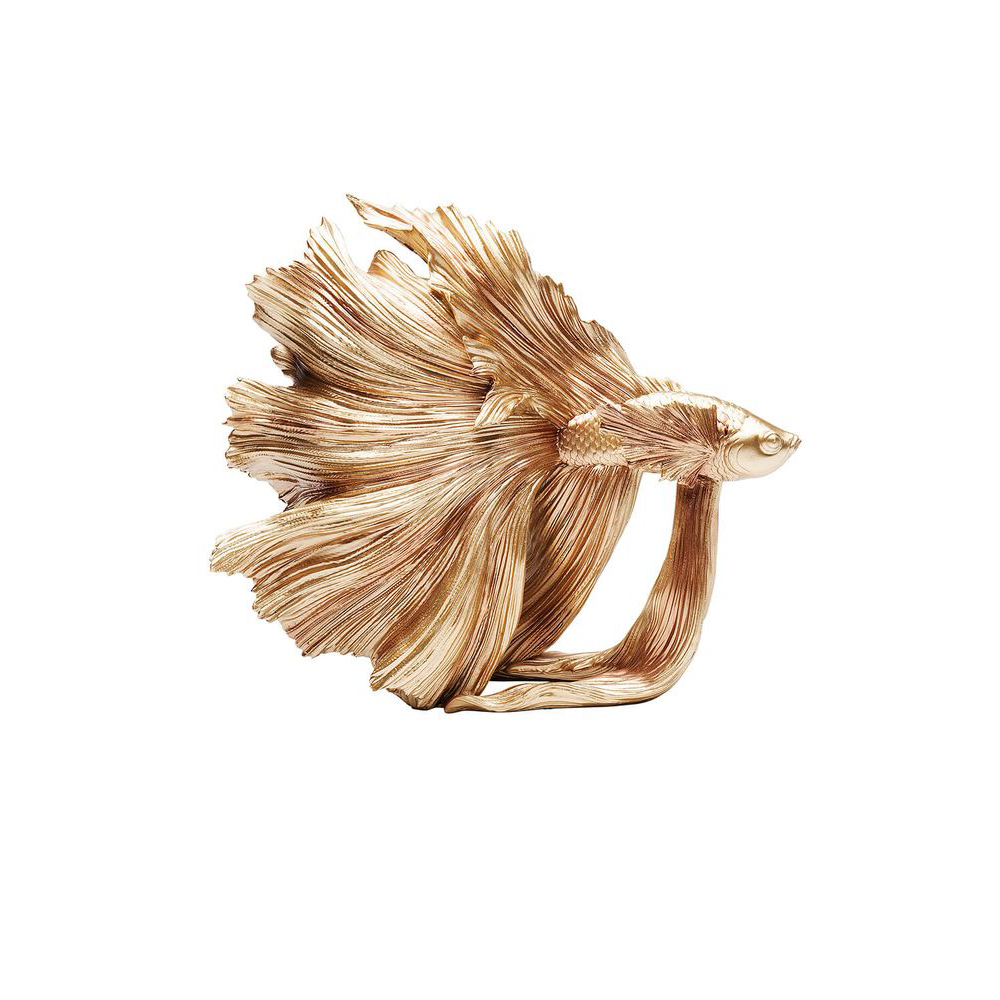 Deko Figur Betta Fish Gold Klein