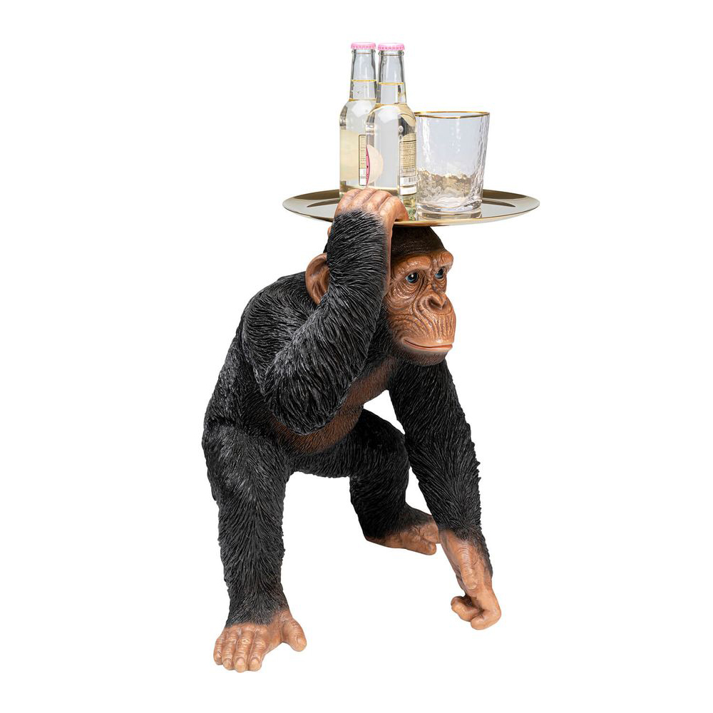Deko Figur Butler Playing Chimp Schwarz 52cm Deko Figur Butler Playing Chimp Schwarz 52cm