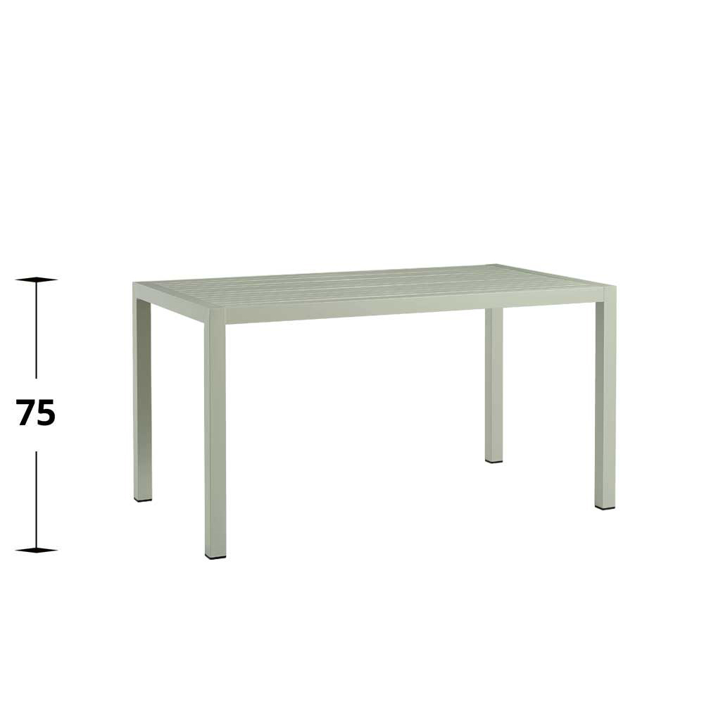 gastronomie-outdoortisch-cordone-140-green Metalltisch Cordone Stahl Tisch Green 140