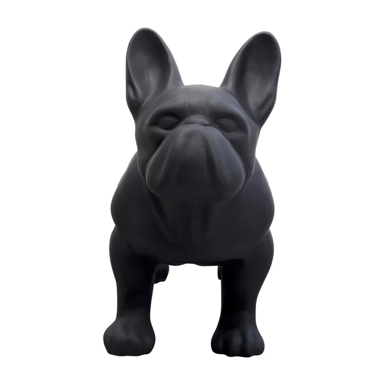 Deko Figur Toto Teen Schwarz Matt 90cm