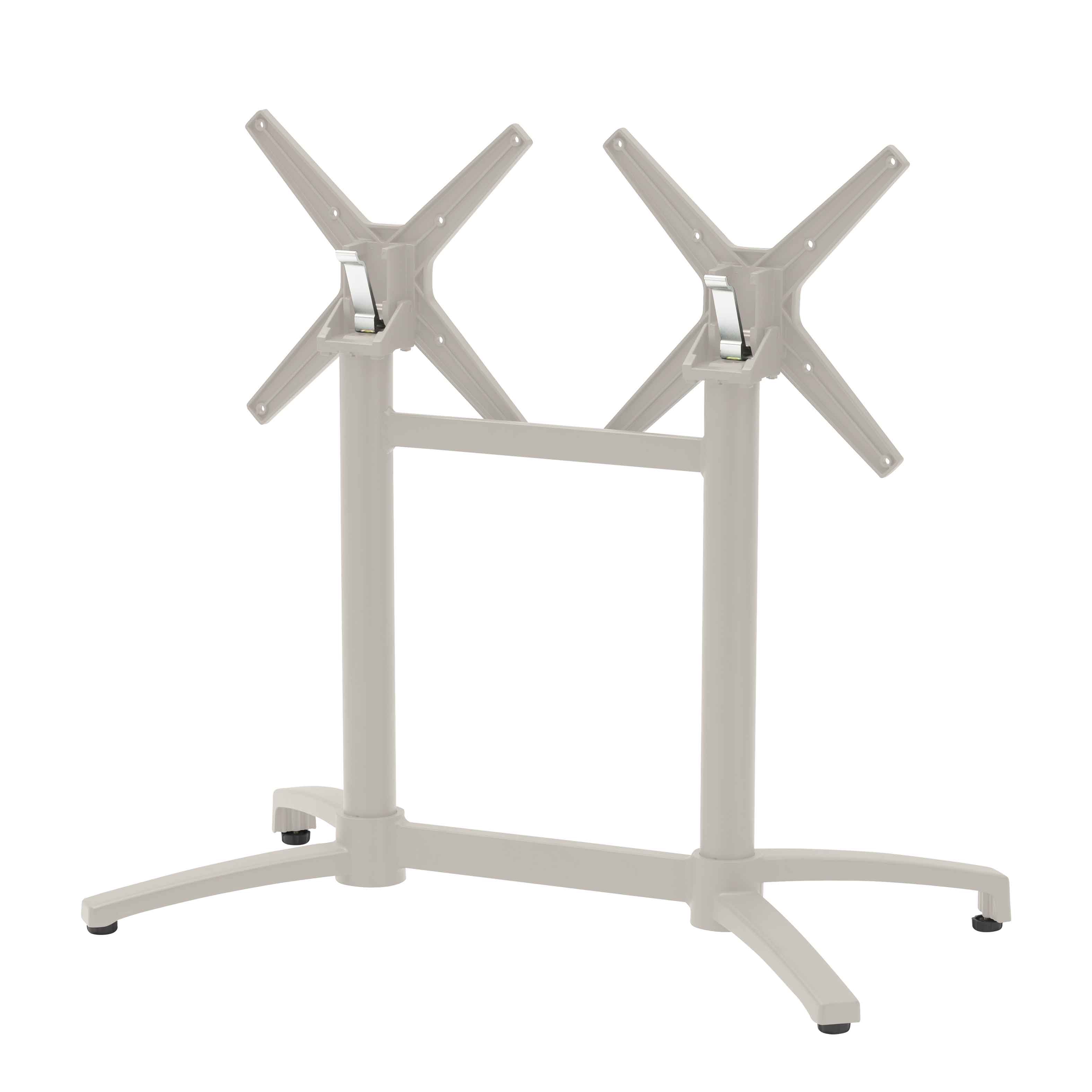 Narona Double Clap Cream Tischgestell – Totalansicht
