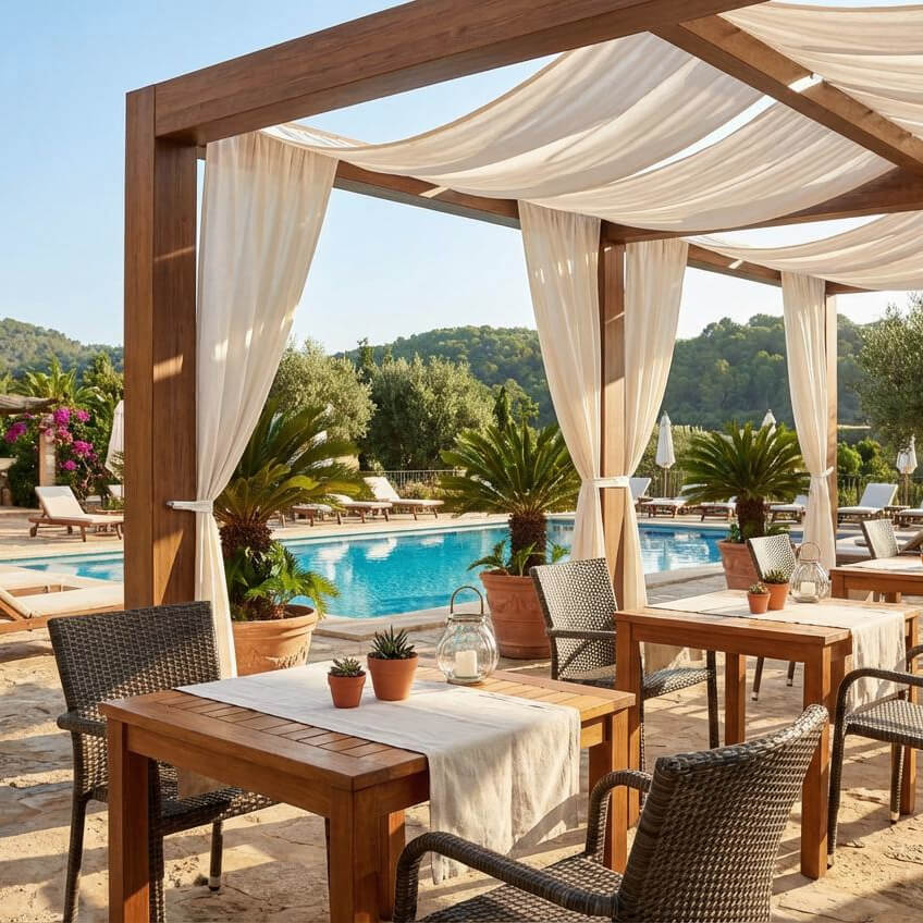 gastronomiestuhl_outdoor_basato_mixed_brown_milieubild_restaurant Gastronomiestuhl Outdoor Basato mixed brown - Milieubild Restaurant