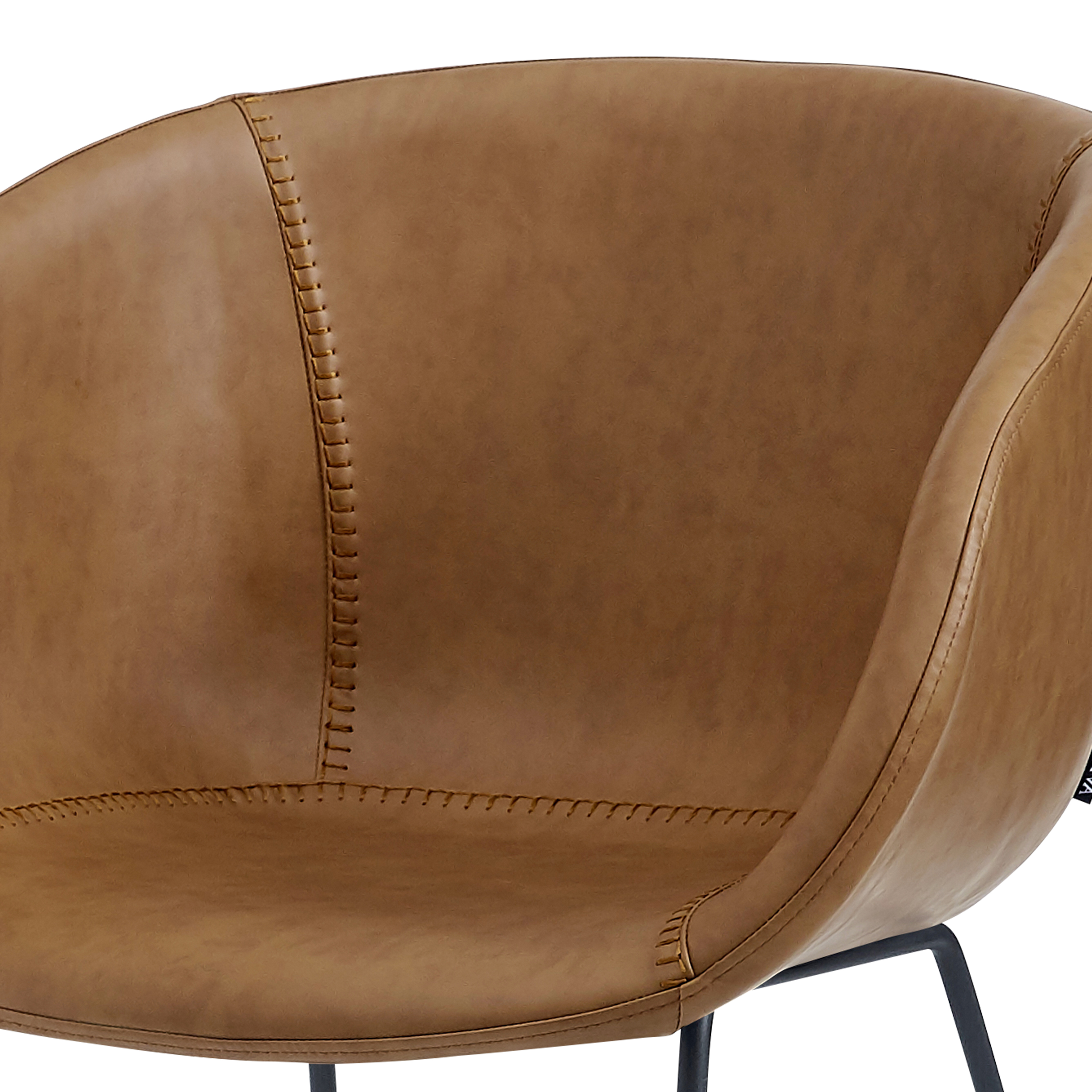 Estara Brown Indoorstuhl mit Armlehnen und Vollpolsterung – Sitzschale