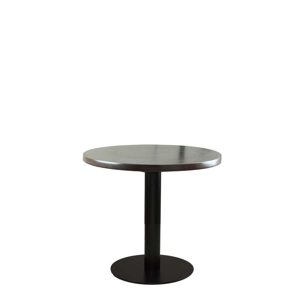 Tischgestell aus Metall für die Gastronomie - Marino-TGF-C-400 Anwendungsbeispiel mit Platte Melaminharz