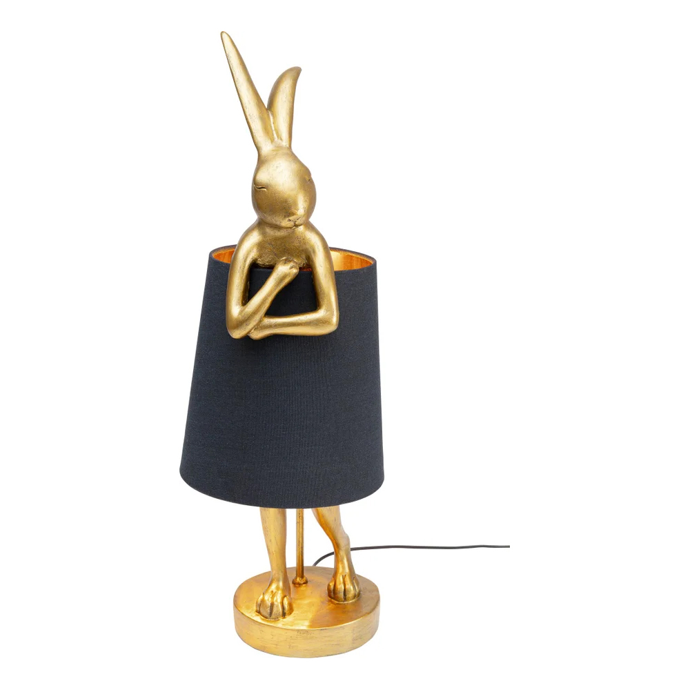 Tischleuchte-animal-rabbit-matt-schwarzDYnxVDAbSz70n Tischleuchte Animal Rabbit Gold/Schwarz 68cm