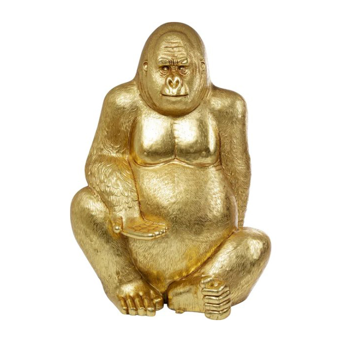 Deko Figur Gorilla Gold XL 180