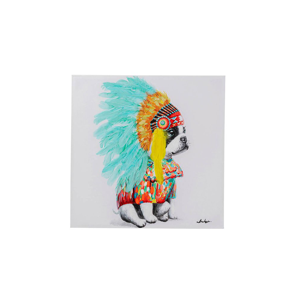 Leinwandbild Headdress Dog Leinwandbild Headdress Dog