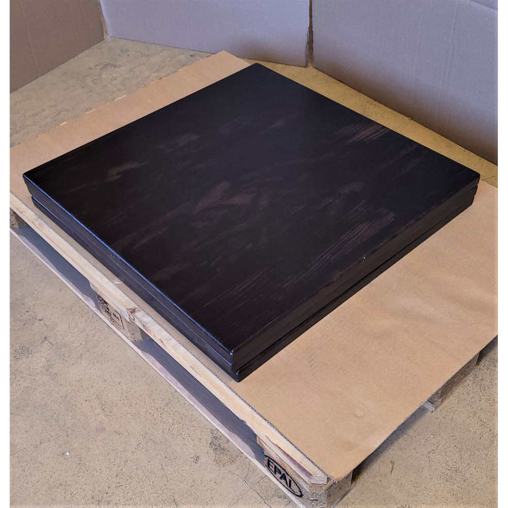 Massivholz Tischplatte 30mm 70x70cm Wenge Sonderposten