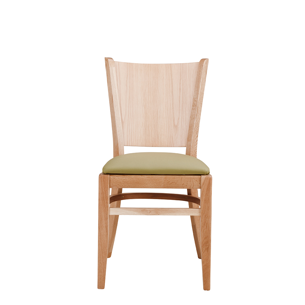 Gastronomiestuhl Saravo-Plus-P-ST-Eiche frontal