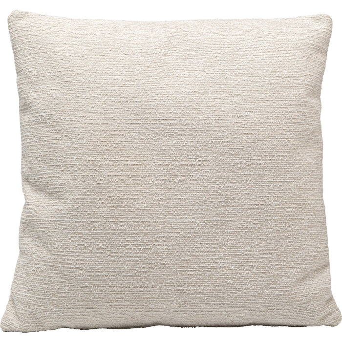 Kissen Individual Kat. 1 70x70 cm in hellem Naturton mit fein strukturierter Stoffoberfläche – schlichtes, zeitloses Design, Frontansicht
