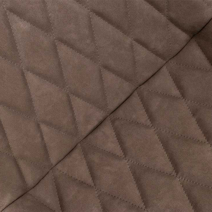 Polsterstuhl Rombo Elephant – Schalenstuhl mit Rautensteppung und schwarzem Metallgestell für Gastronomie Detailansicht Bezug