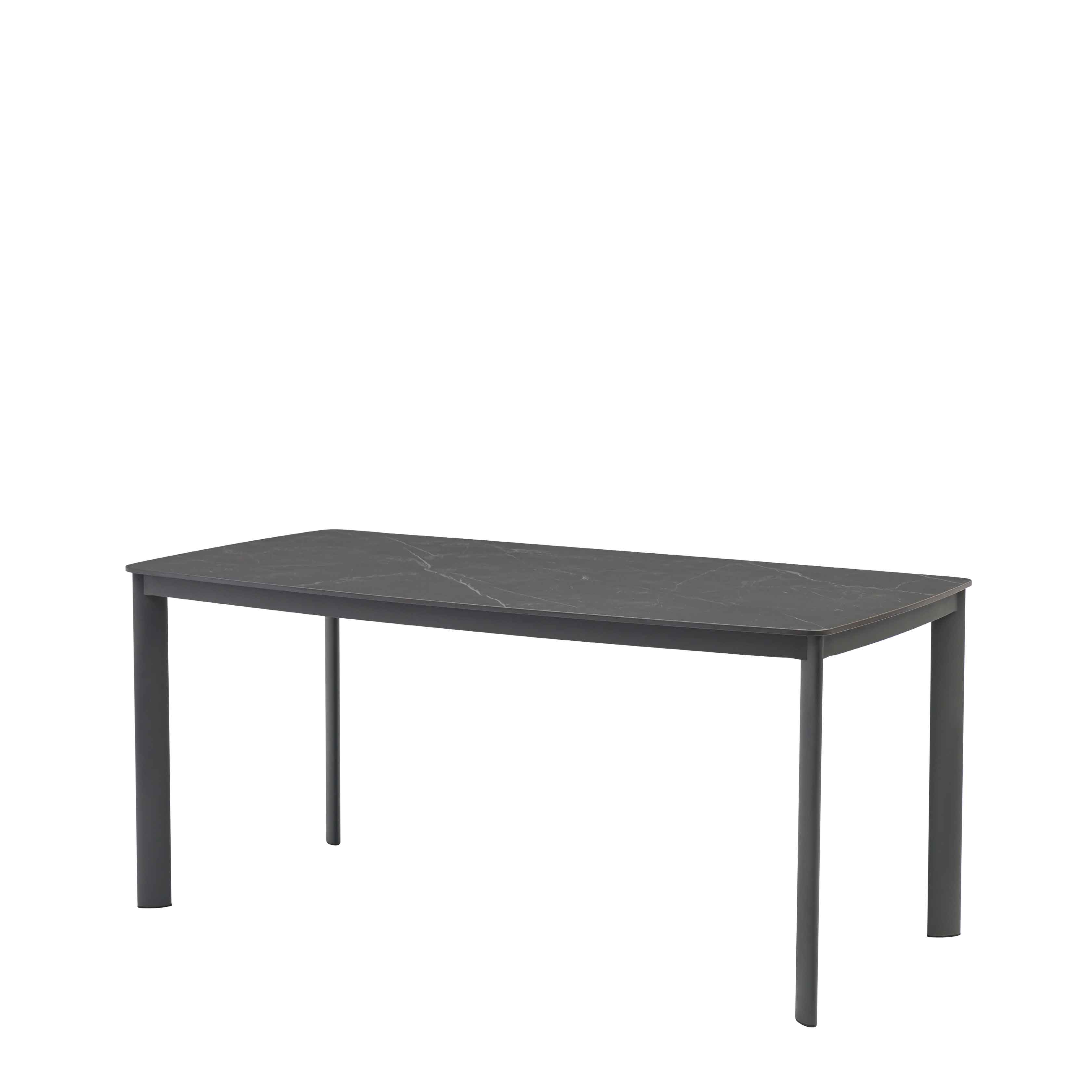 Beda Anthrazit Outdoortisch – Totalansicht