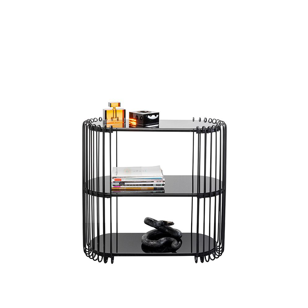 Konsole Wire Schwarz 81x78cm