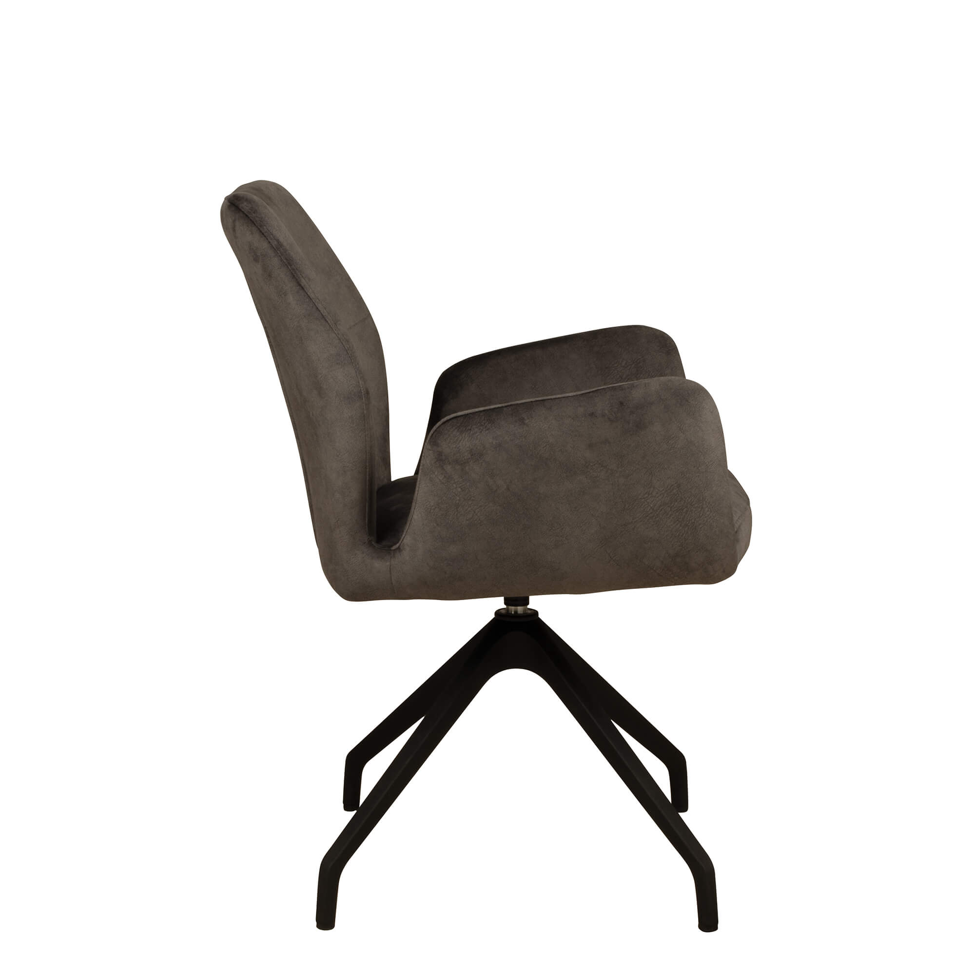 Evento Indoorstuhl mit Armlehnen und Vollpolsterung – Seitenansicht