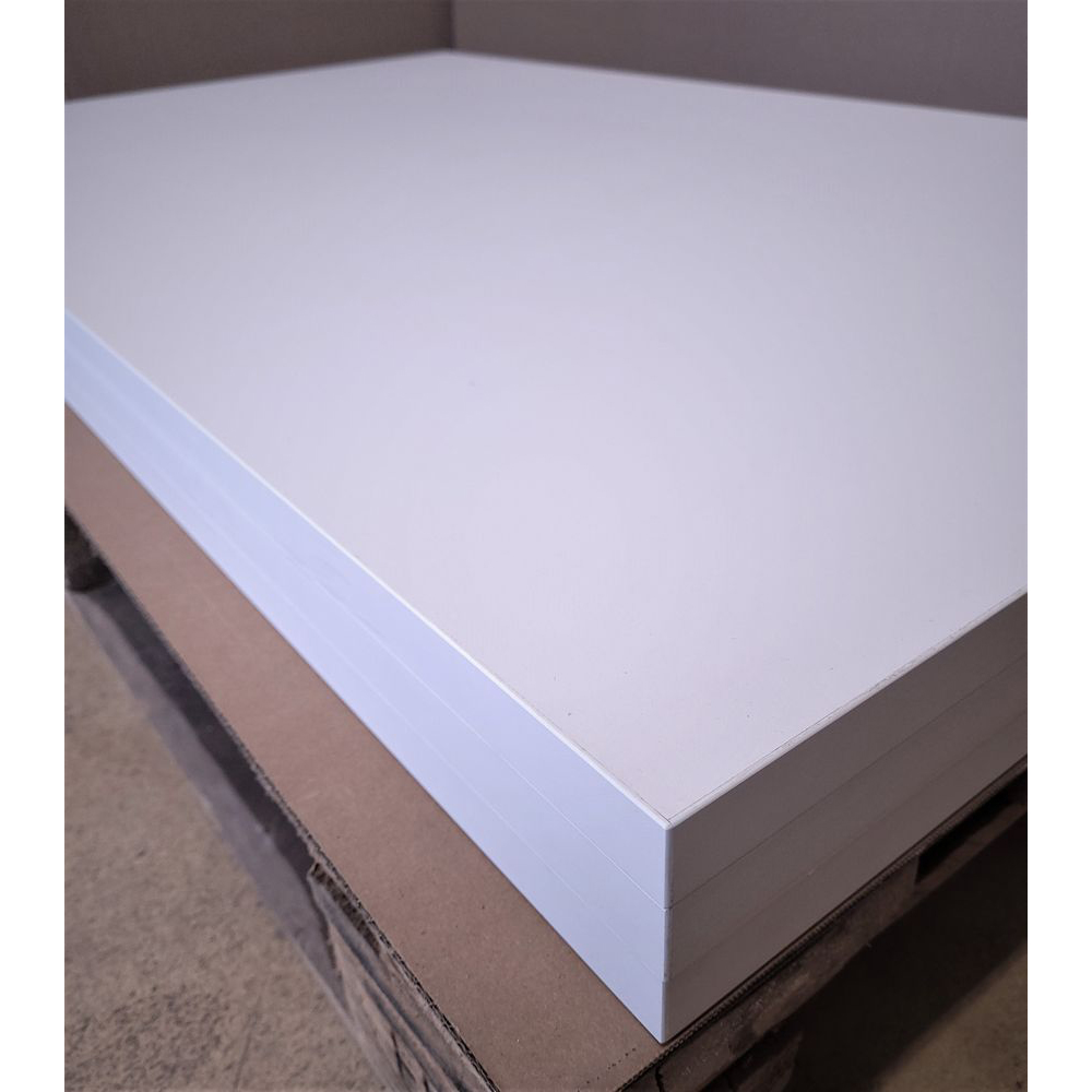 Melaminharz-Tischplatte 25mm Weiß 120x70cm - Sonderposten