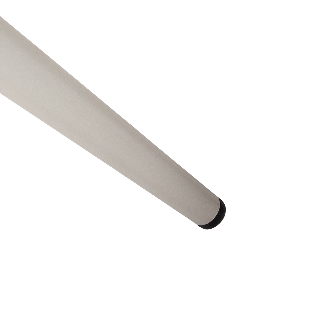 Spidano-X Greige-Greige Outdoorstuhl mit Rücken- und Armlehne mit Hellgrauen Flechtmuster- Stuhlbein