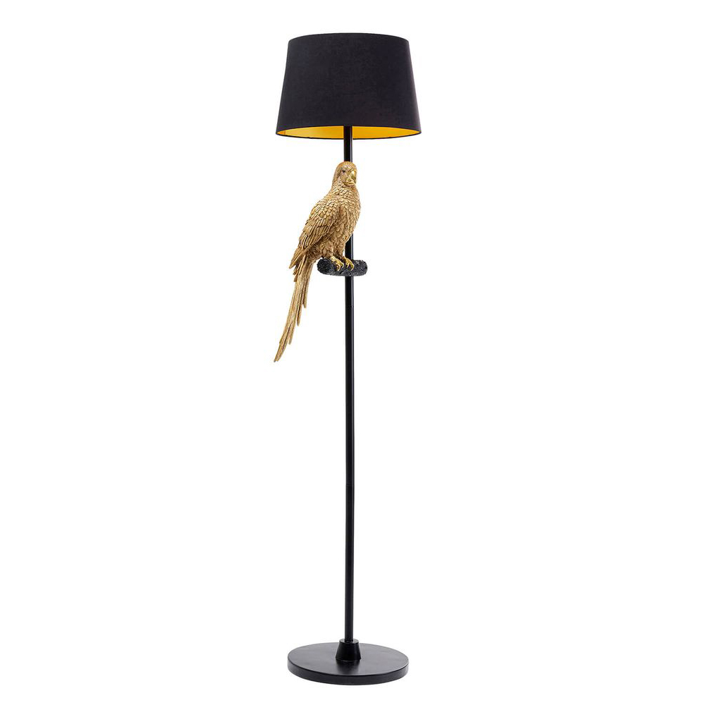 Stehleuchte Animal Parrot Gold 176cm