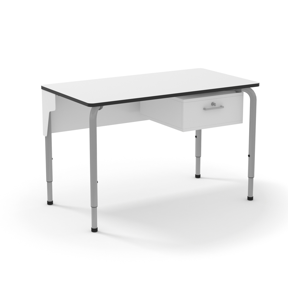 2355-Rectangle-teacher-darrera-calaix Lehrertisch Rectangle