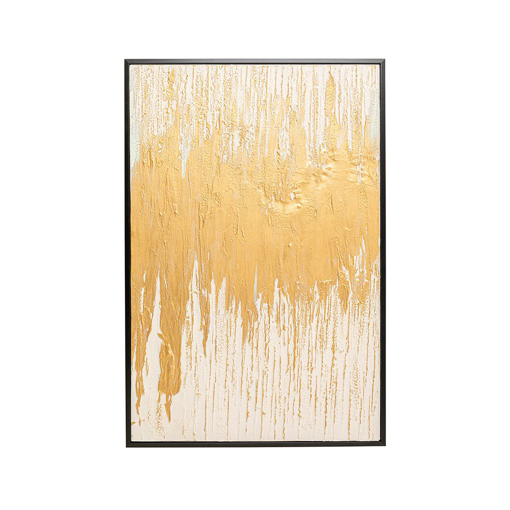 Gerahmtes Bild Abstract Weiß 80 x 120 cm Gerahmtes Bild Abstract Weiß 80 x 120 cm