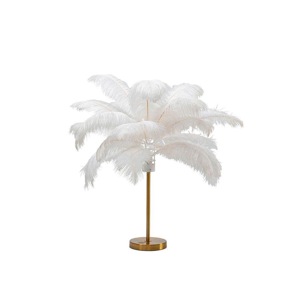 Tischleuchte Feather Palm Weiß 60cm Tischleuchte Feather Palm Weiß 60cm