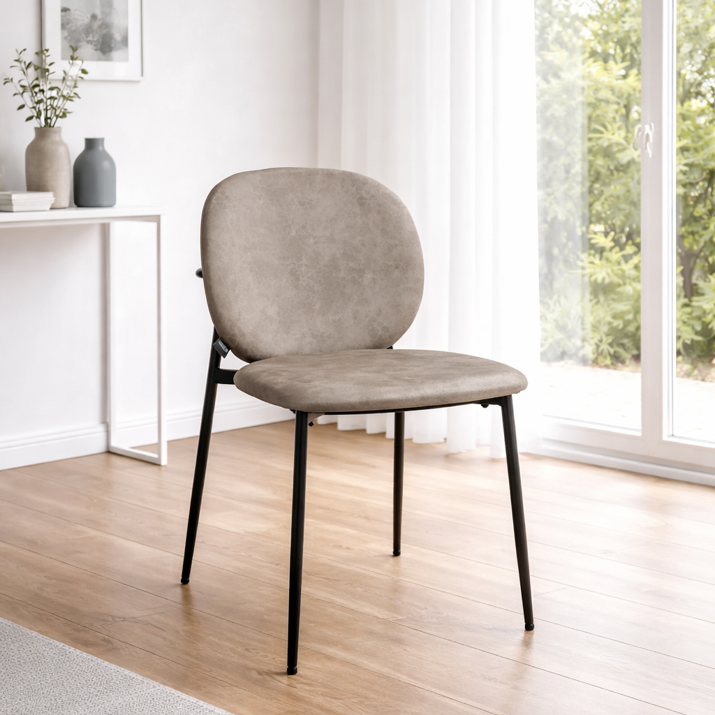 Vollpolsterstuhl mit Kunstlederbezug Nojo Toreador-803 – Milieubild Einzeln