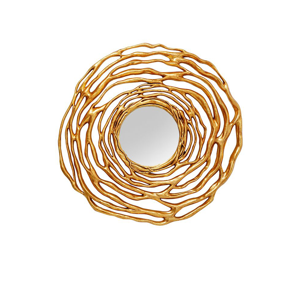 Wandspiegel Twiggy Gold Ø121cm