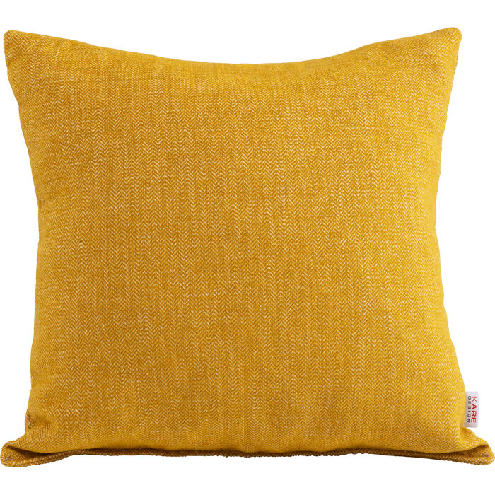 Kissen RDQ Mustard Gelb 40x40 cm Limited mit fein strukturierter Weboberfläche in Senfgelb