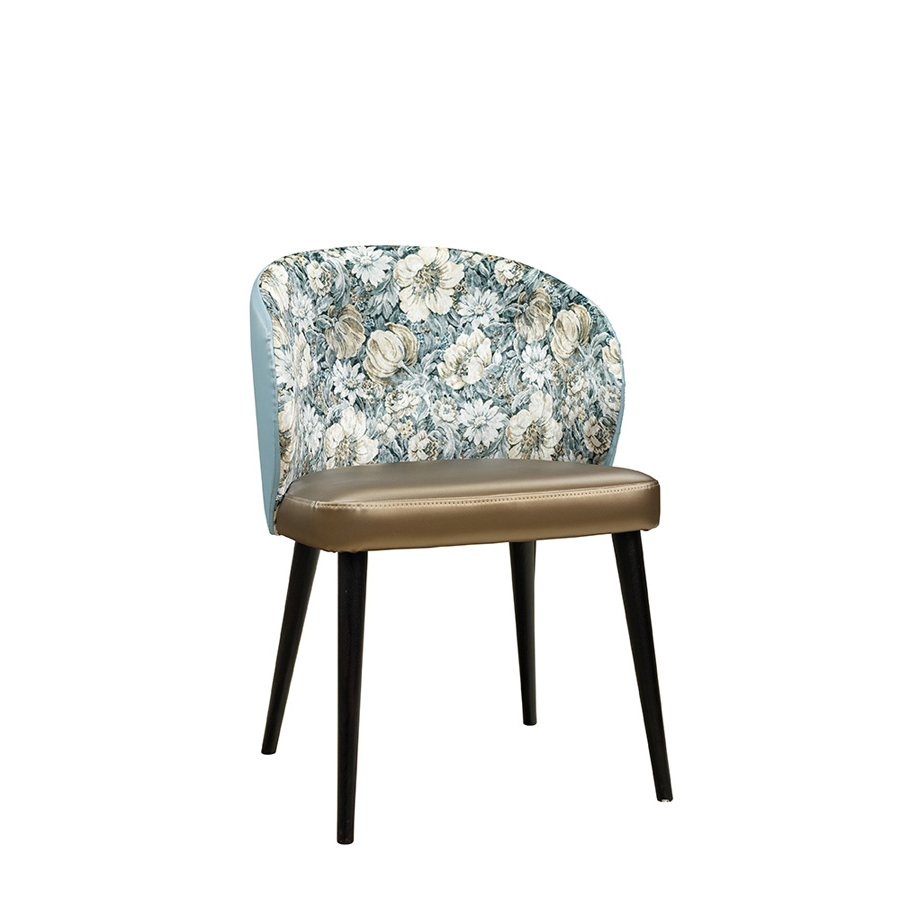 Polsterstuhl Gastronomie Sontaro-Arm, zweifarbiger Bezug_Vorderansicht