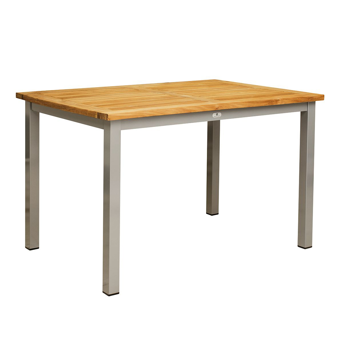 Outdoortischgestell Lexo 120x80  aus Aluminium in Silber – wetterfestes Gastrogestell für Außenbereiche