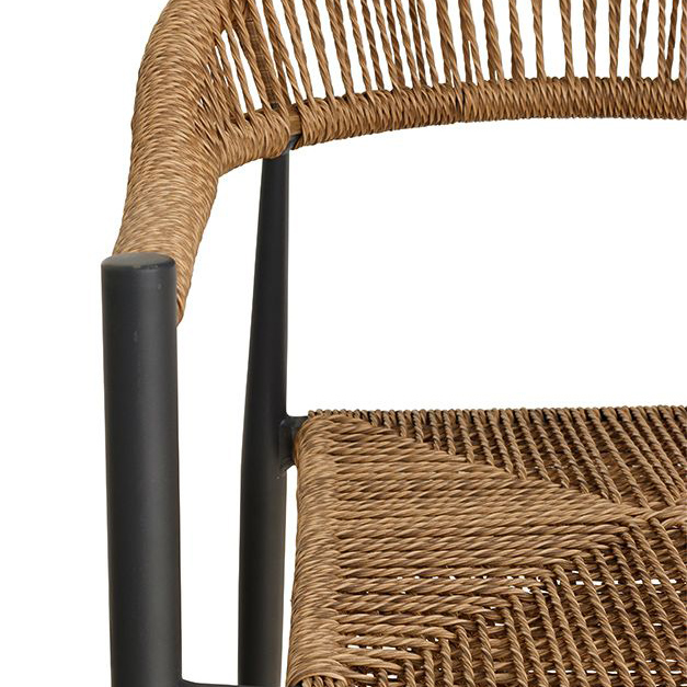 Terrassenstuhl Gastronomie Spidano-X real natural_Detailansicht Lehne