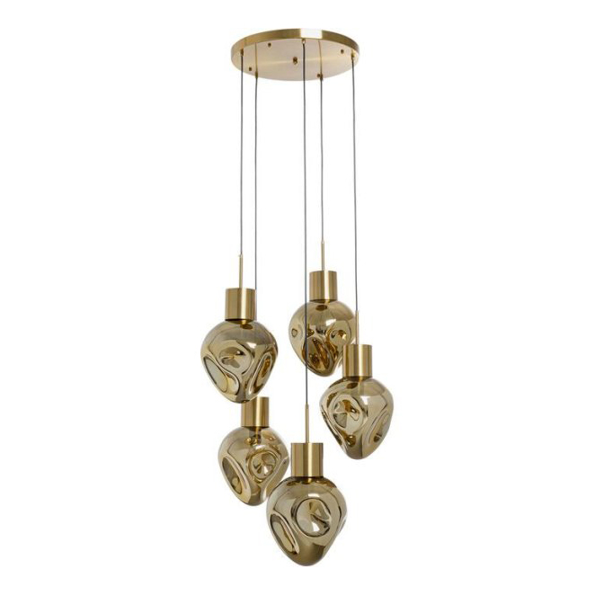 Hängeleuchte Supernova Amber Cinque Ø50cm