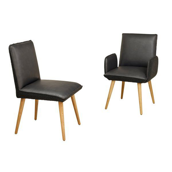 Viseta und Viseta-Arm │Gestell: Eichenholz │ Bezug (innen): A1987 │ Bezug (außen): Antelao-421