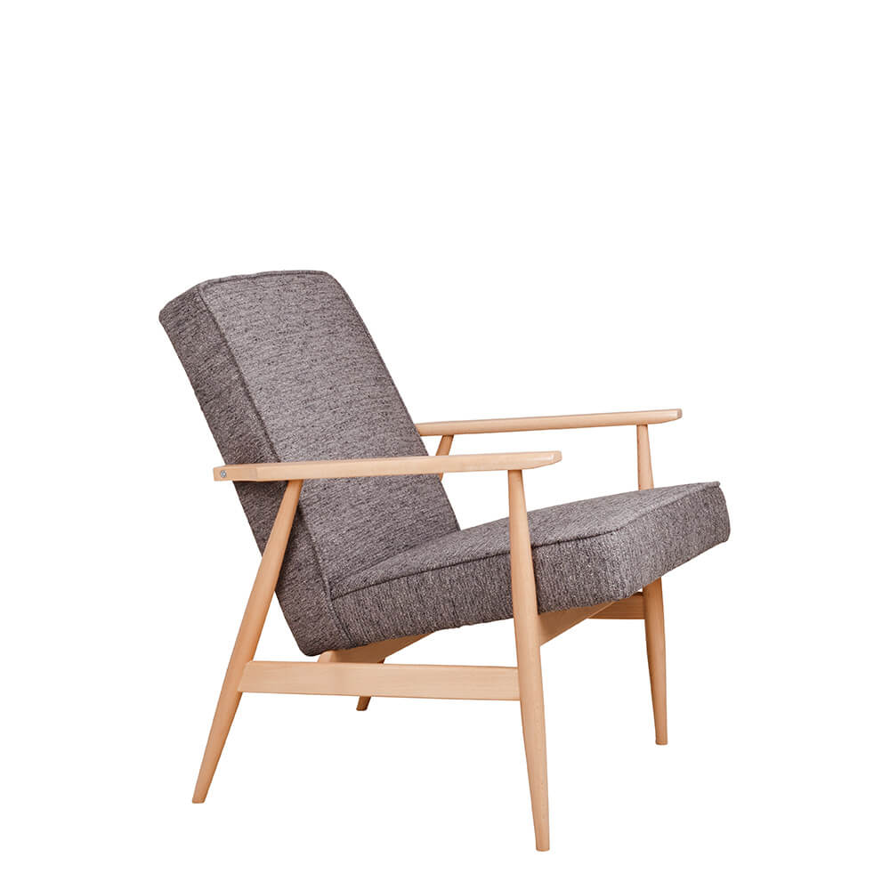 Loungesessel Valara aus Buchenholz mit gepolsterter Sitzfläche