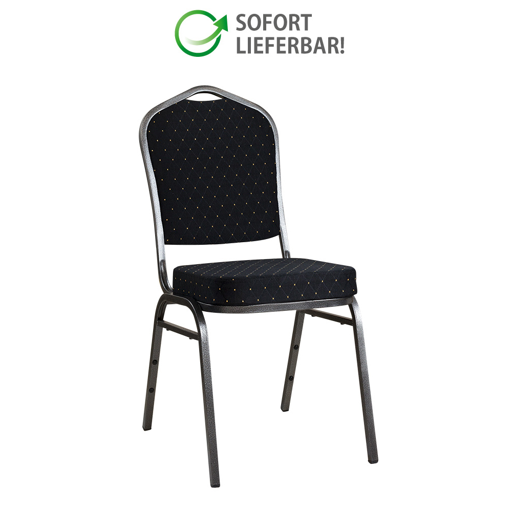 Gastronomie_Bankettstuhl_Romana-Eco_schwarz_vorne_1000px_sl Bankettstuhl Romana 1 Plus Schwarz