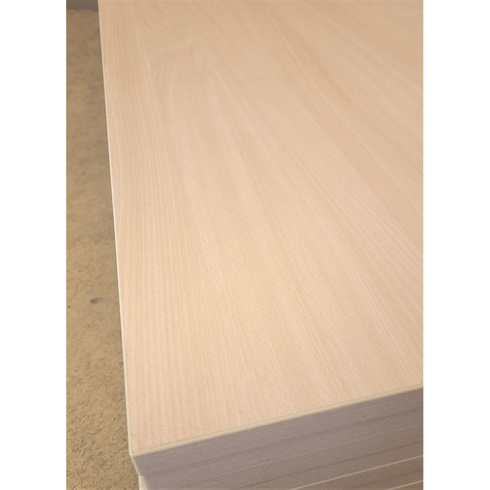 Melaminharz-Tischplatte 25mm 160x80cm Buche natur - Sonderposten