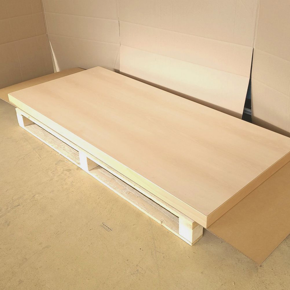 Tischplatte  HPL 20 mm aufgedoppelt 67mm Buche - Sonderposten