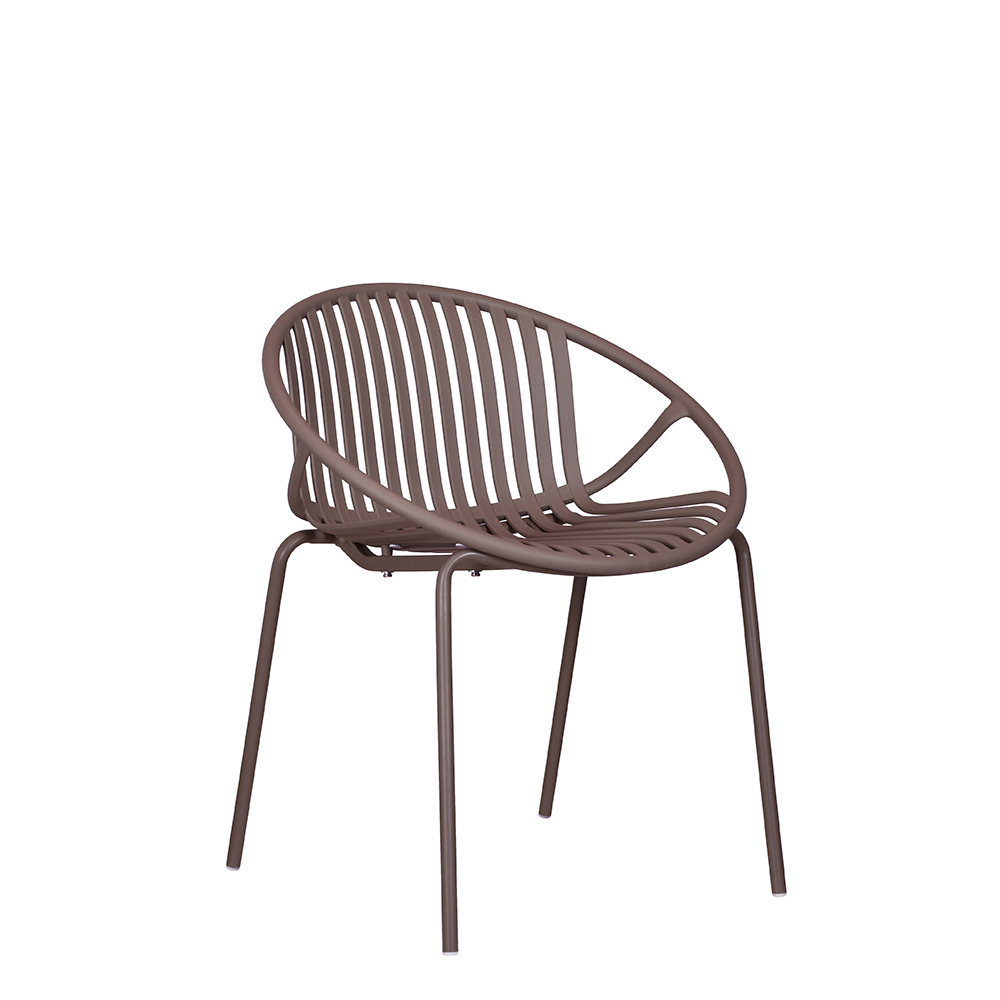 Gastronomie_Kunststoffstuhl_FOMA-F858-taupe_v Kunststoffstuhl FOMA F858 Taupe