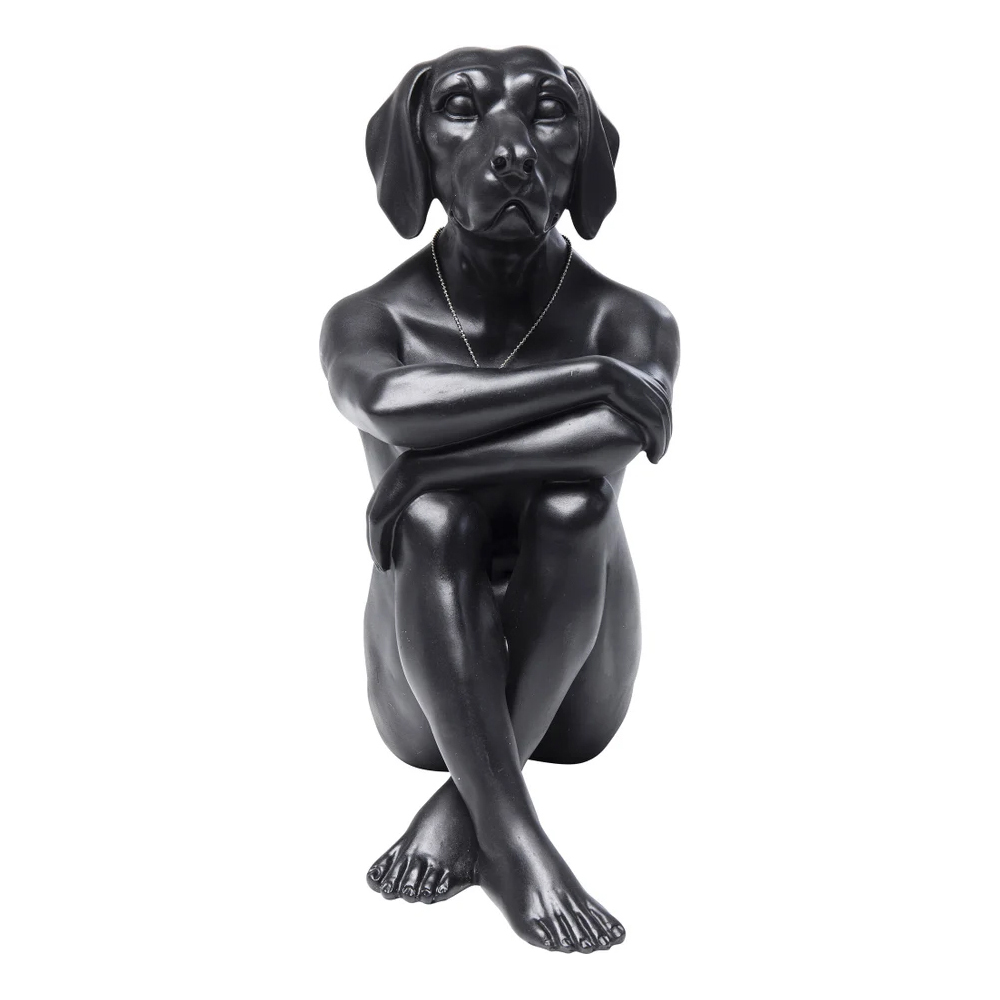 Deko Figur Gangster Dog Black