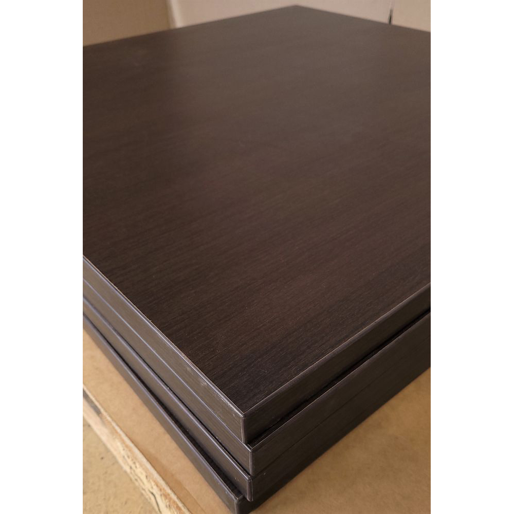 20230303_091720 Melaminharz Tischplatte 25mm 70x70cm Wenge Sonderposten