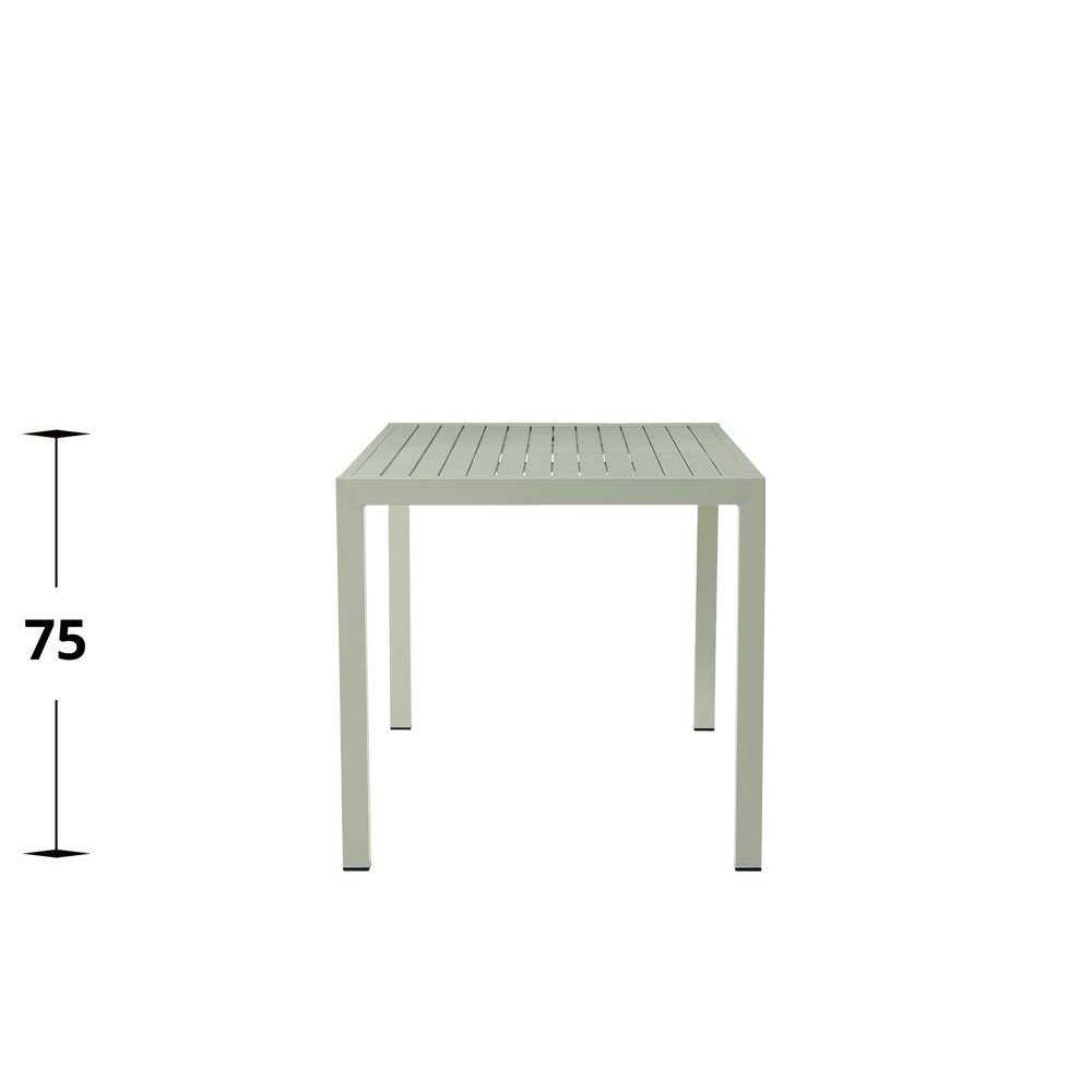 Metalltisch Cordone Alu Green Tisch 80