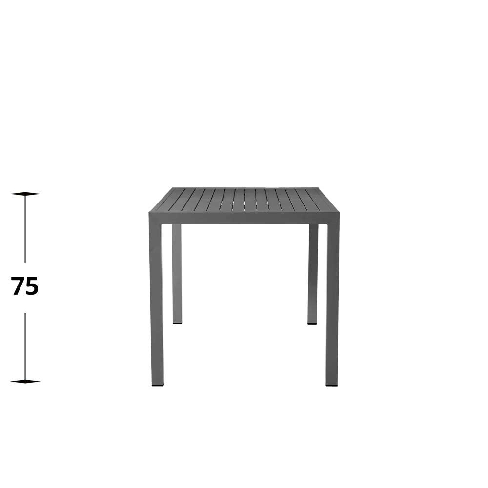 gastronomie-outdoortisch-cordone-80-anthrazit Outdoortisch Cordone Alu Tisch Anthrazit 80