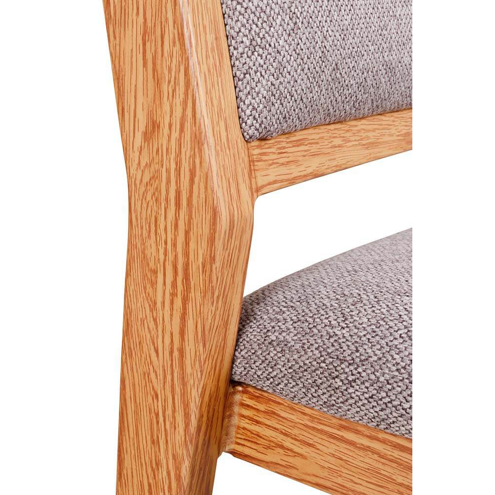 Stapelbarer Bankettstuhl Tirano mit Polsterung und Holzoptik-Gestell