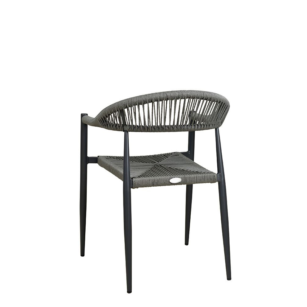 Terrassenstuhl Gastronomie Spidano-X grey_Rückansicht