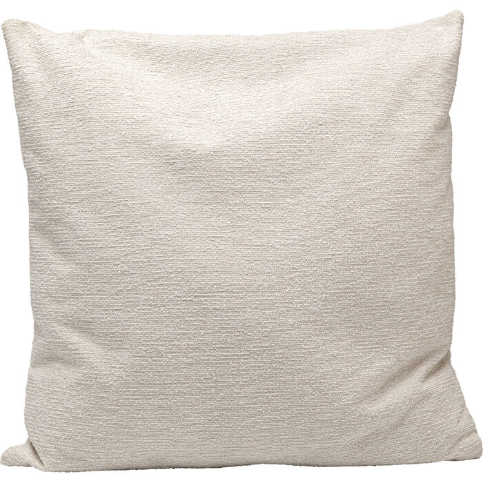 Kissen Individual Kat. 1 50x50 cm in hellem Naturton mit fein strukturierter Stoffoberfläche – schlichtes, zeitloses Design, Frontansicht