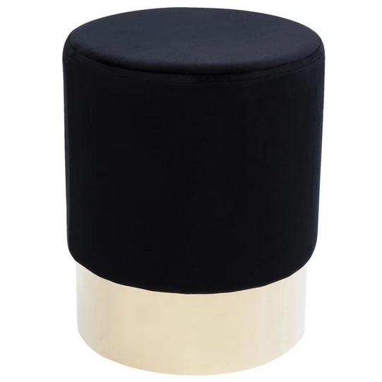 83142 Hocker Cherry Schwarz Brass Ø 35 cm