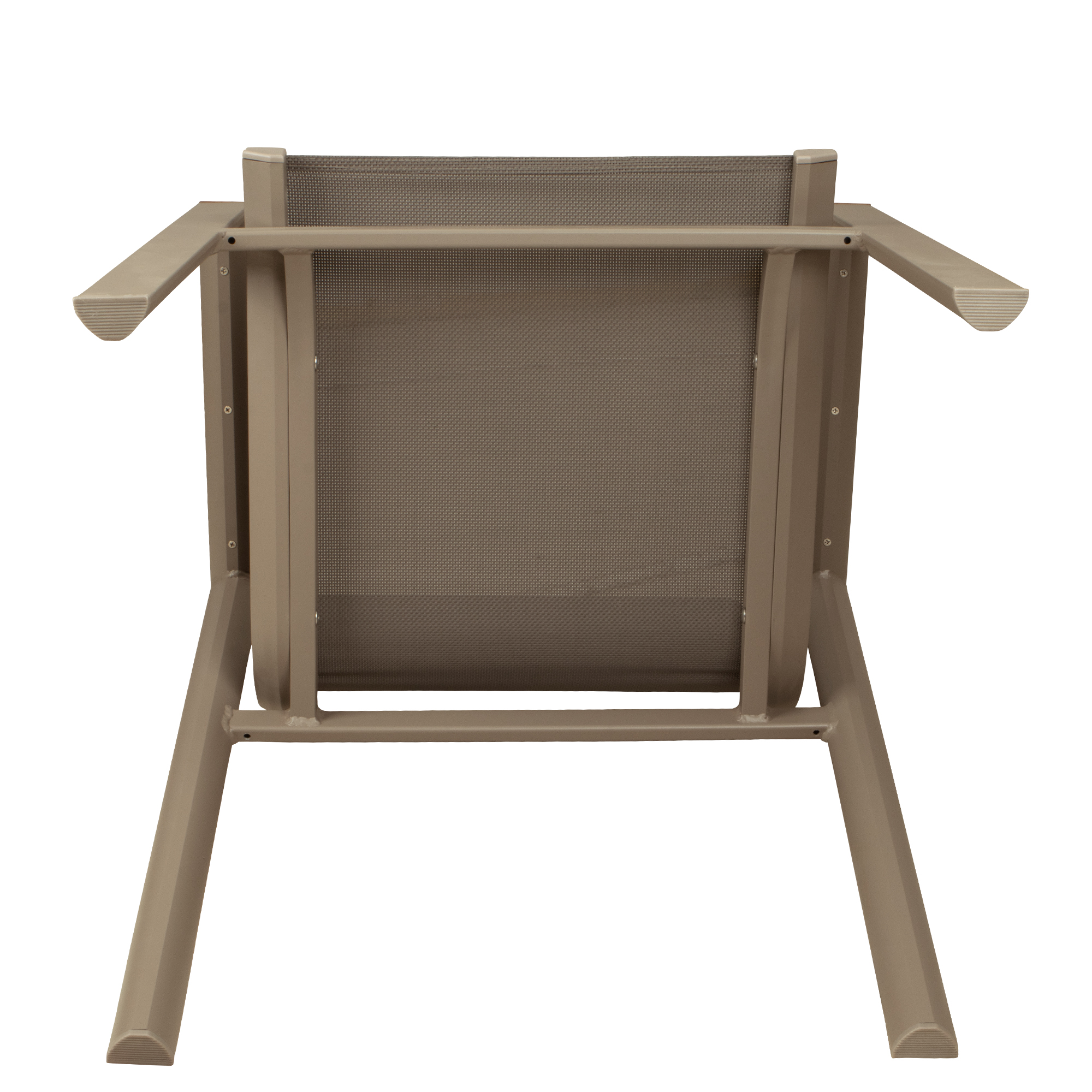 terrassenstuehle_gastronomie_stramo_taupe_detail_gestell Stramo taupe Outdoorstuhl mit Geflecht – Detail Gestell