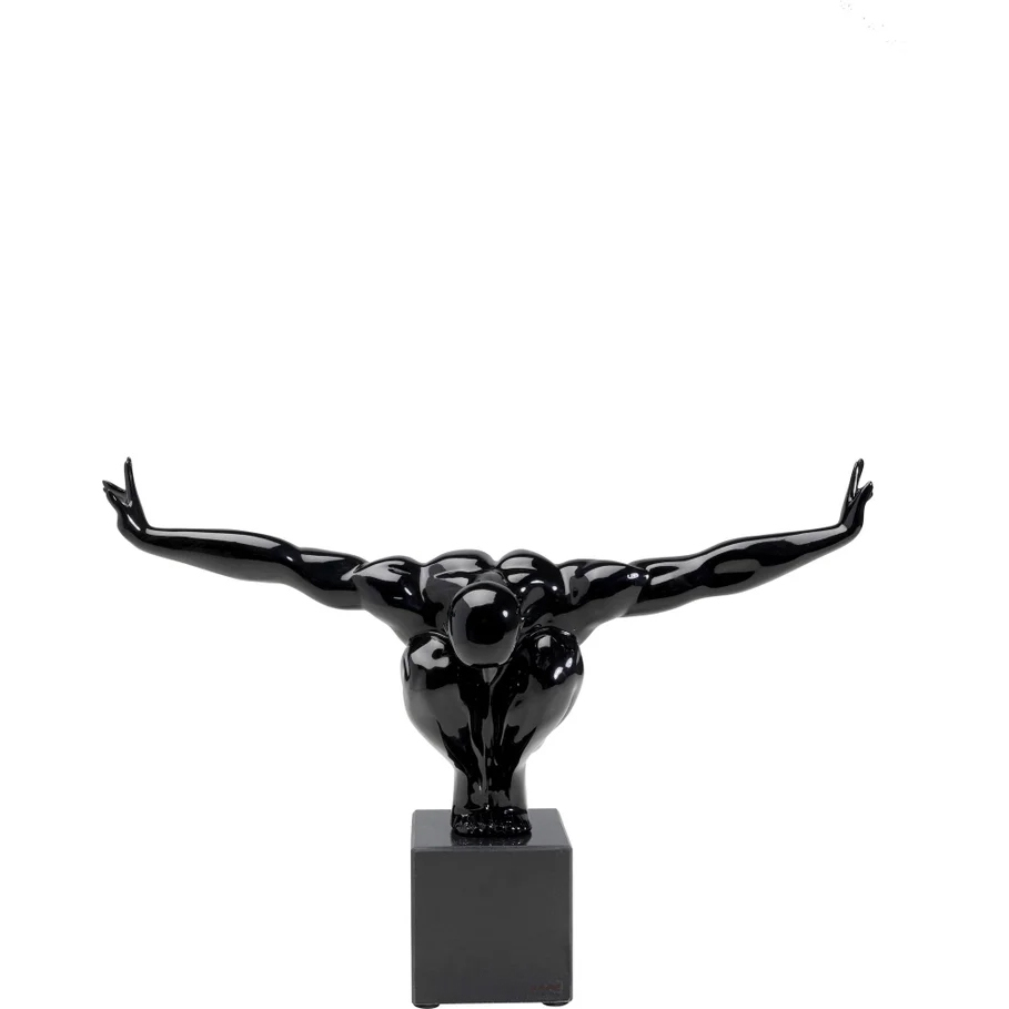 Deko Objekt Athlet Schwarz 75cm